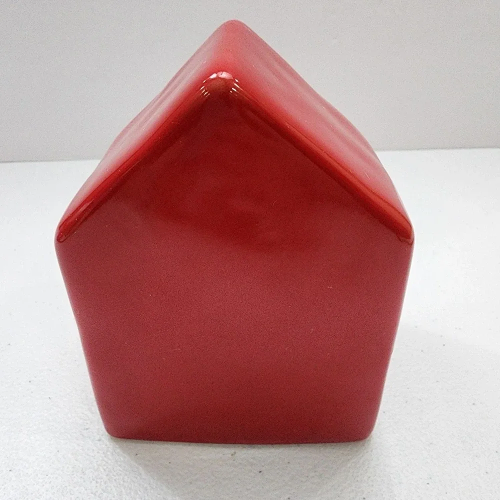 Rae Dunn 2020 Red Jolly Clock White Lettering. Tested Works
